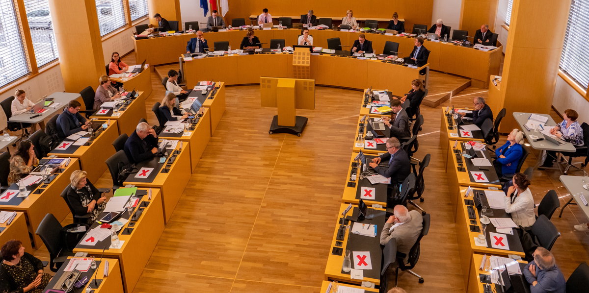 Photographie de l'assemblée départementale du 22 juin